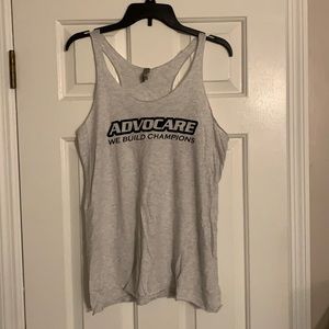 Next Level Advocare Ladies XL gray tank top